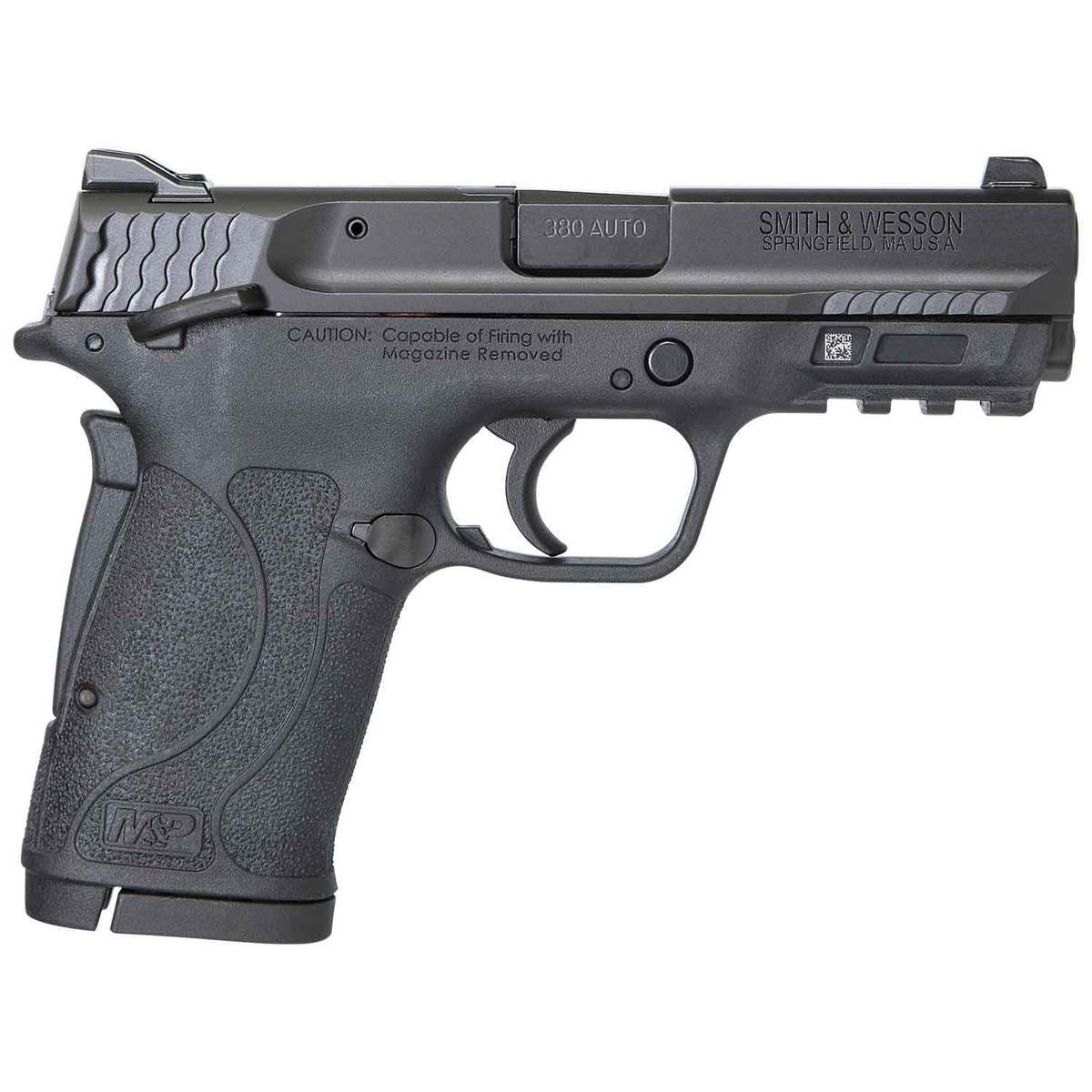 Smith & Wesson M&P Shield EZ 380 Auto (ACP) Black Armornite Pistol - 8+1 Rounds - Manual Safety - Black Smith & Wesson M&P Shield EZ 380 Auto (ACP) Black Armornite Pistol - 8+1 Rounds - Manual Safety - Black