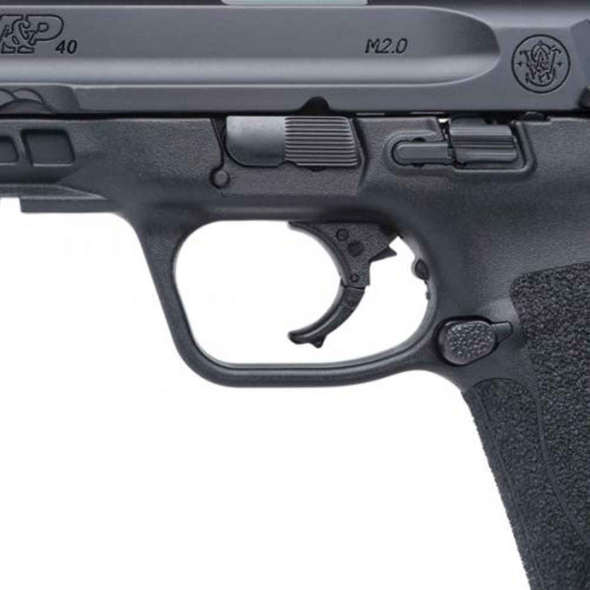 Smith & Wesson M&P 40 M2.0 Compact Manual Thumb Safety 40 S&W 3.6in Stainless Pistol - 13+1 Rounds - Black Smith & Wesson M&P 40 M2.0 Compact Manual Thumb Safety 40 S&W 3.6in Stainless Pistol - 13+1 Rounds - Black
