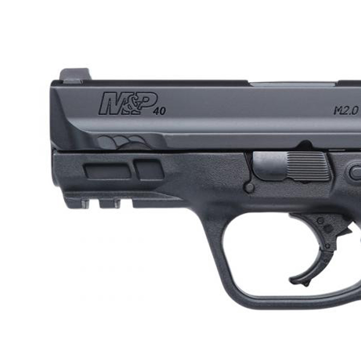 Smith & Wesson M&P 40 M2.0 Compact Manual Thumb Safety 40 S&W 3.6in Stainless Pistol - 13+1 Rounds - Black Smith & Wesson M&P 40 M2.0 Compact Manual Thumb Safety 40 S&W 3.6in Stainless Pistol - 13+1 Rounds - Black