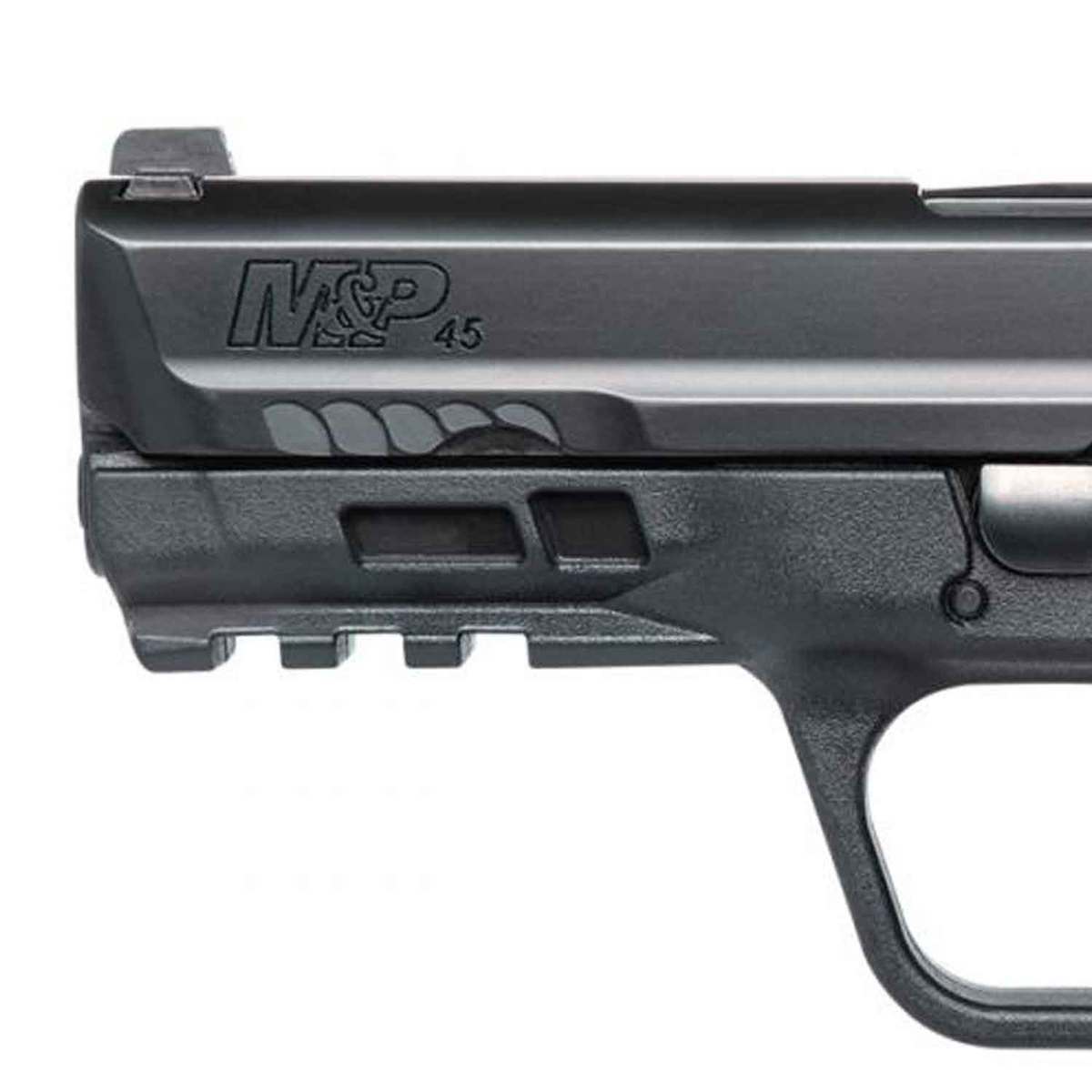 Smith & Wesson M&P 45 M2.0 Compact Thumb Safety 45 Auto (ACP) 4in Stainless Pistol - 10+1 Rounds - Black Smith & Wesson M&P 45 M2.0 Compact Thumb Safety 45 Auto (ACP) 4in Stainless Pistol - 10+1 Rounds - Black