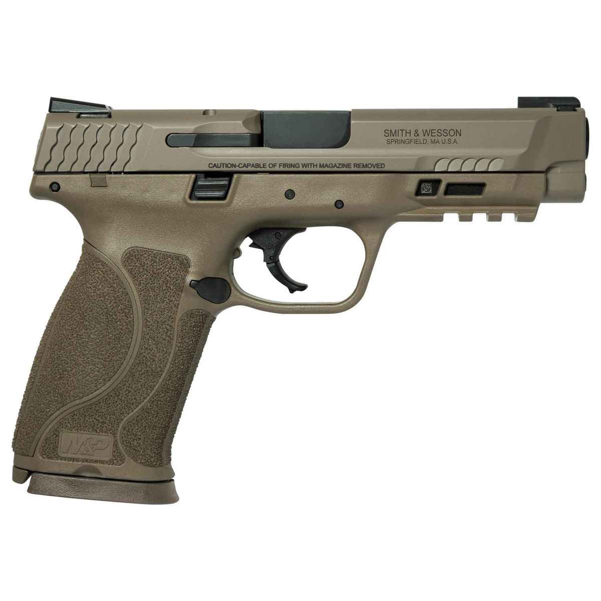 Smith & Wesson M&P 45 M2.0 Truglo TFX Sights 45 Auto (ACP) 4.6in Stainless/FDE Pistol - 10+1 Rounds - Flat Dark Earth Smith & Wesson M&P 45 M2.0 Truglo TFX Sights 45 Auto (ACP) 4.6in Stainless/FDE Pistol - 10+1 Rounds - Flat Dark Earth