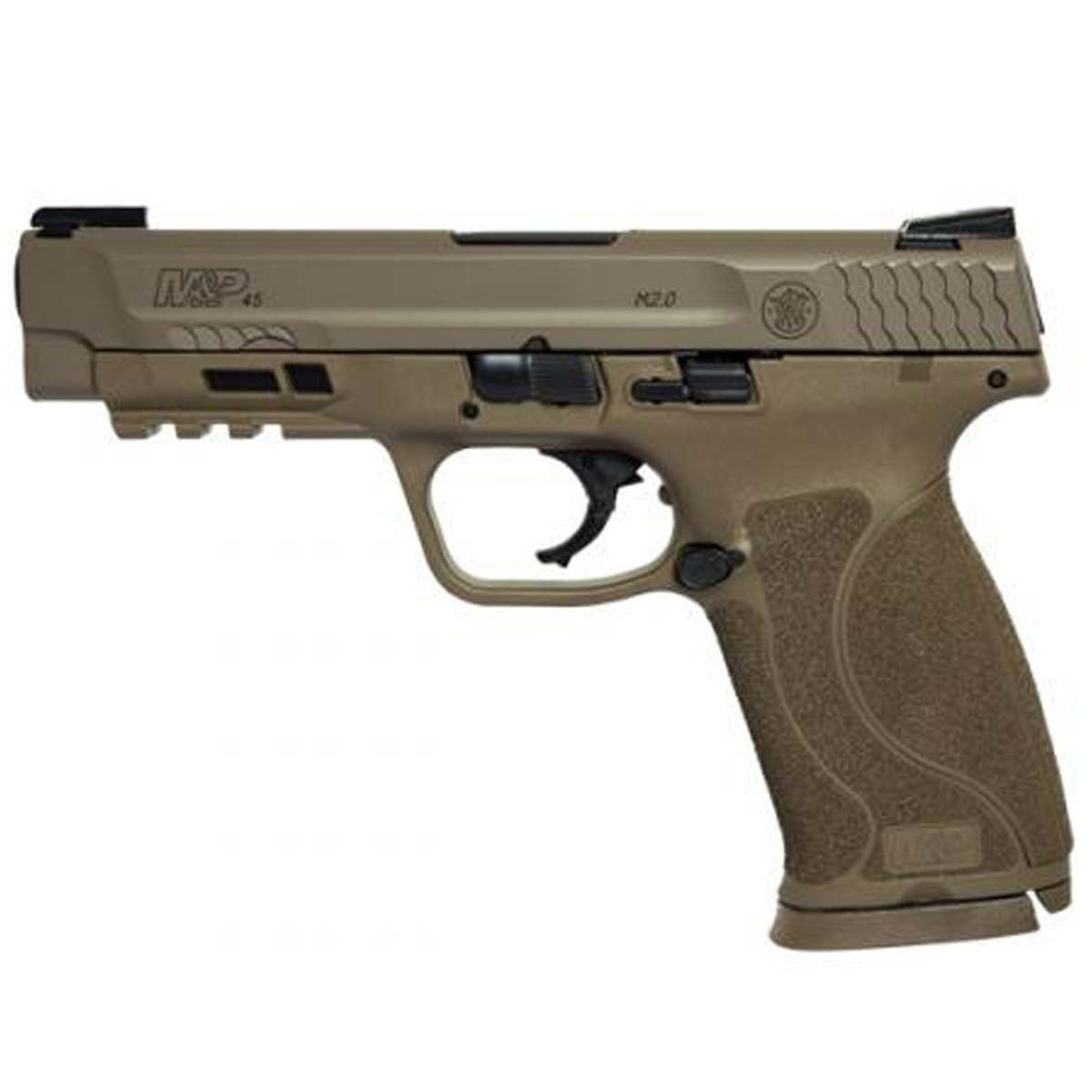 Smith & Wesson M&P 45 M2.0 Truglo TFX Sights 45 Auto (ACP) 4.6in Stainless/FDE Pistol - 10+1 Rounds - Flat Dark Earth Smith & Wesson M&P 45 M2.0 Truglo TFX Sights 45 Auto (ACP) 4.6in Stainless/FDE Pistol - 10+1 Rounds - Flat Dark Earth