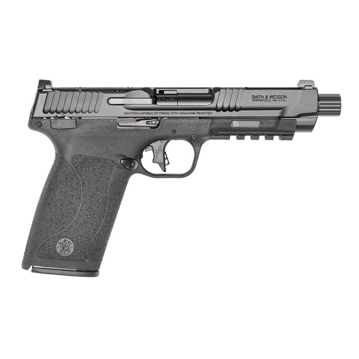 Smith & Wesson M&P 5.7 5.7x28mm 5in Black Armornite Pistol No Thumb Safety - 22+1 Rounds - Black Smith & Wesson M&P 5.7 5.7x28mm 5in Black Armornite Pistol No Thumb Safety - 22+1 Rounds - Black