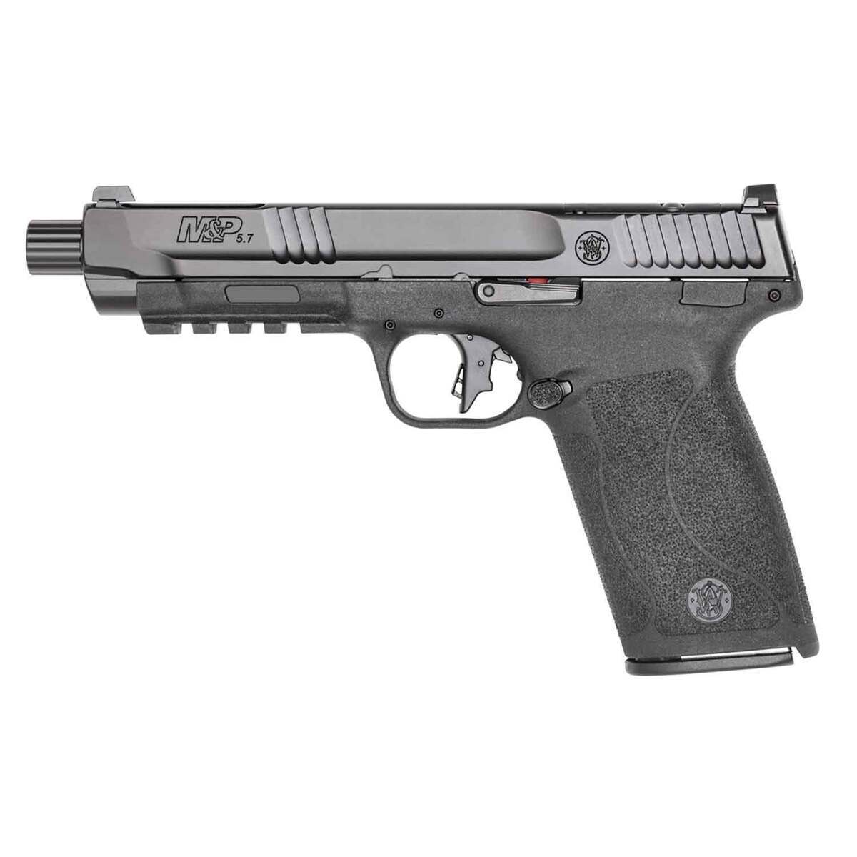 Smith & Wesson M&P 5.7 5.7x28mm 5in Black Armornite Pistol No Thumb Safety - 22+1 Rounds - Black Smith & Wesson M&P 5.7 5.7x28mm 5in Black Armornite Pistol No Thumb Safety - 22+1 Rounds - Black