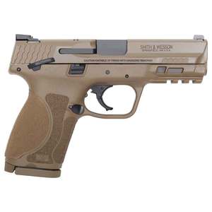 Smith & Wesson M&P 9 M2.0 Compact Thumb Safety 9mm Luger 4in FDE Pistol - 15+1 Rounds