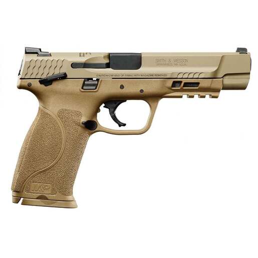 Smith & Wesson M&P 9 M2.0 No Thumb Safety 9mm Luger 5in FDE Pistol - 17+1 Rounds - Tan image