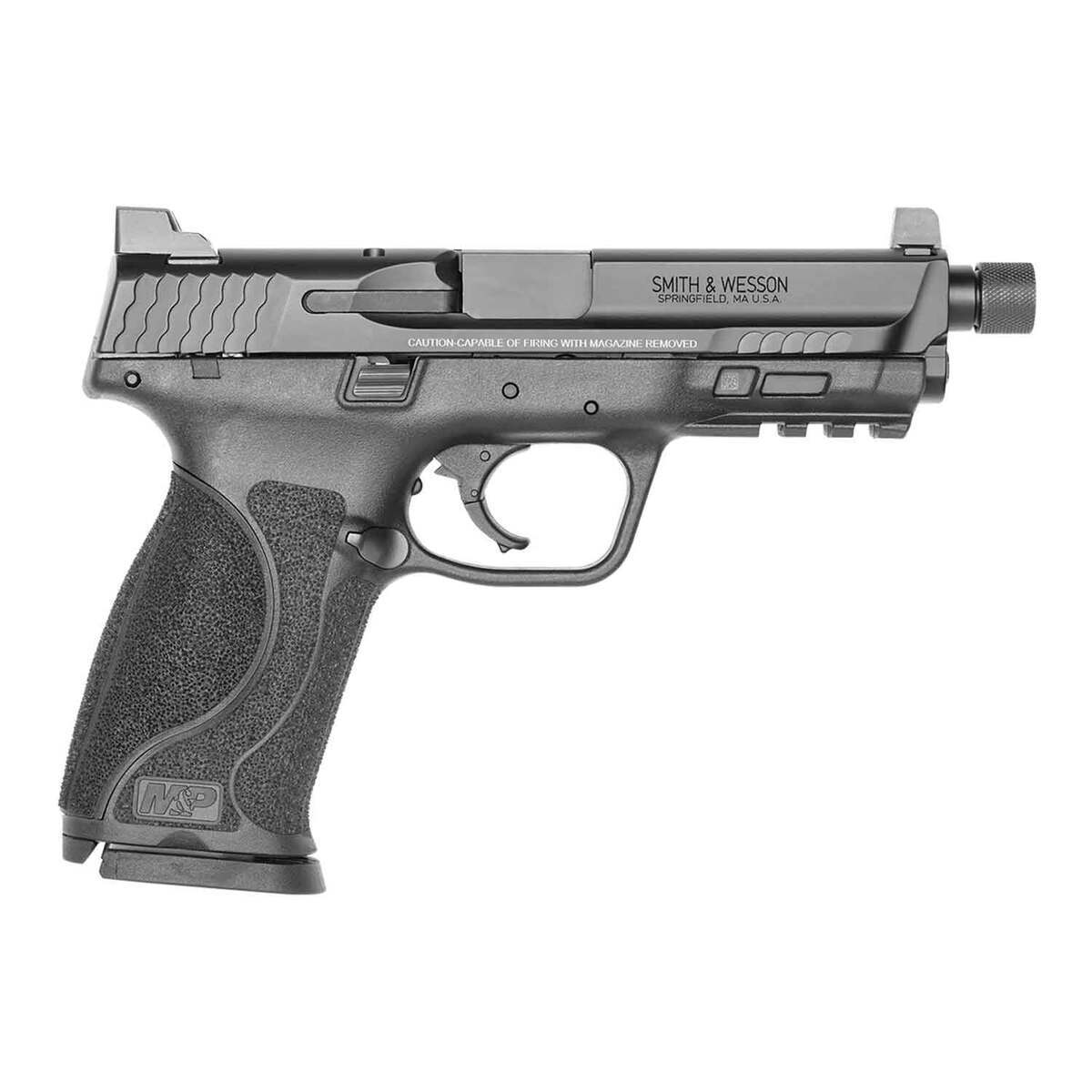 Smith & Wesson M&P 9 M2.0 with Threaded Barrel 9mm Luger 4.6in Black Pistol - 17+1 Rounds Smith & Wesson M&P 9 M2.0 with Threaded Barrel 9mm Luger 4.6in Black Pistol - 17+1 Rounds