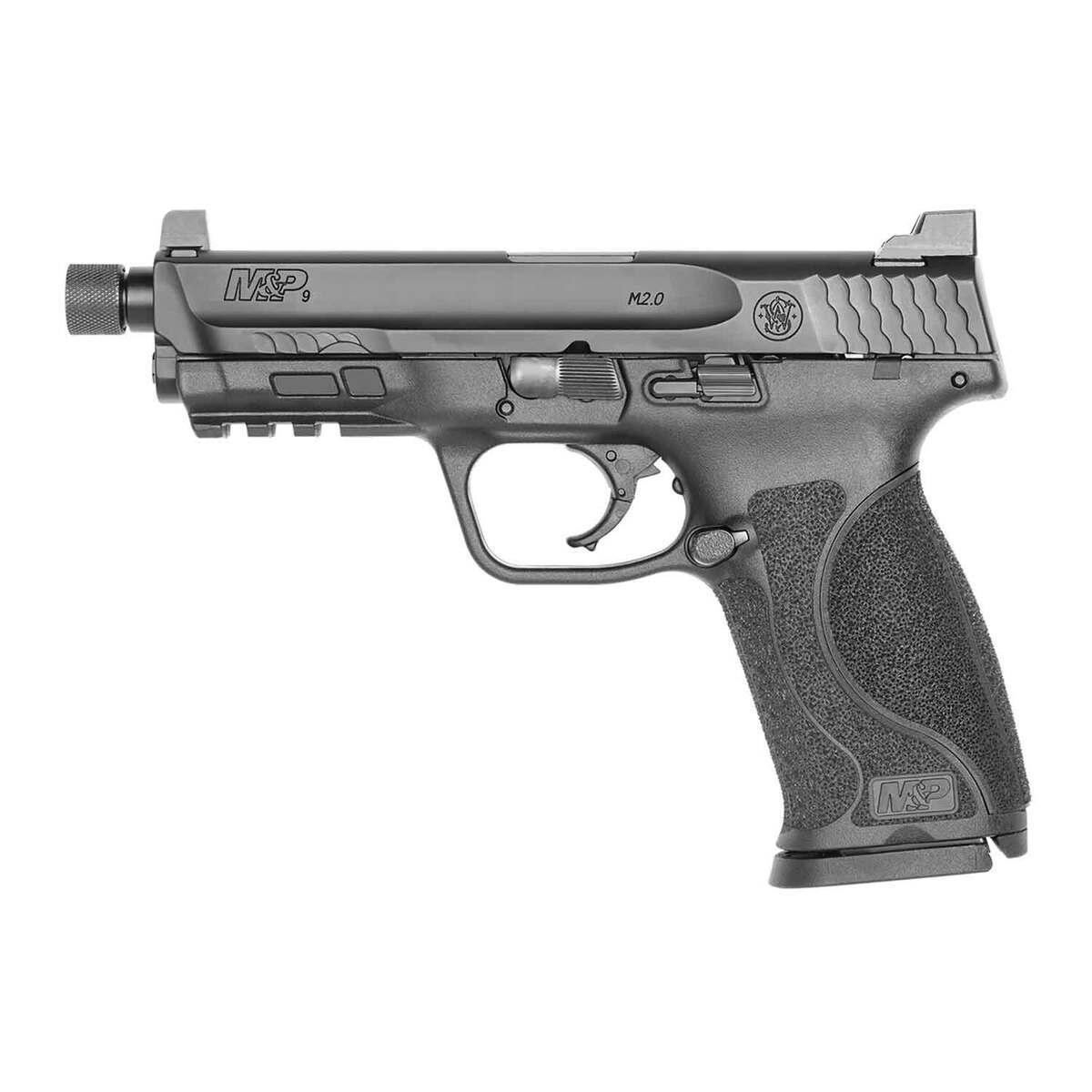 Smith & Wesson M&P 9 M2.0 with Threaded Barrel 9mm Luger 4.6in Black Pistol - 17+1 Rounds Smith & Wesson M&P 9 M2.0 with Threaded Barrel 9mm Luger 4.6in Black Pistol - 17+1 Rounds