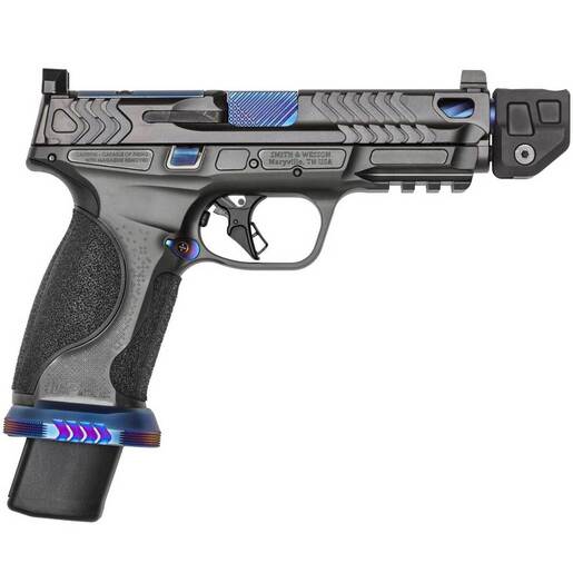 SMITH & Wesson M&p 9 Metal Spec Series V 9mm Luger 4.875in Gray/blue Pvd Pistol - 23+1 Rounds - Black Fullsize