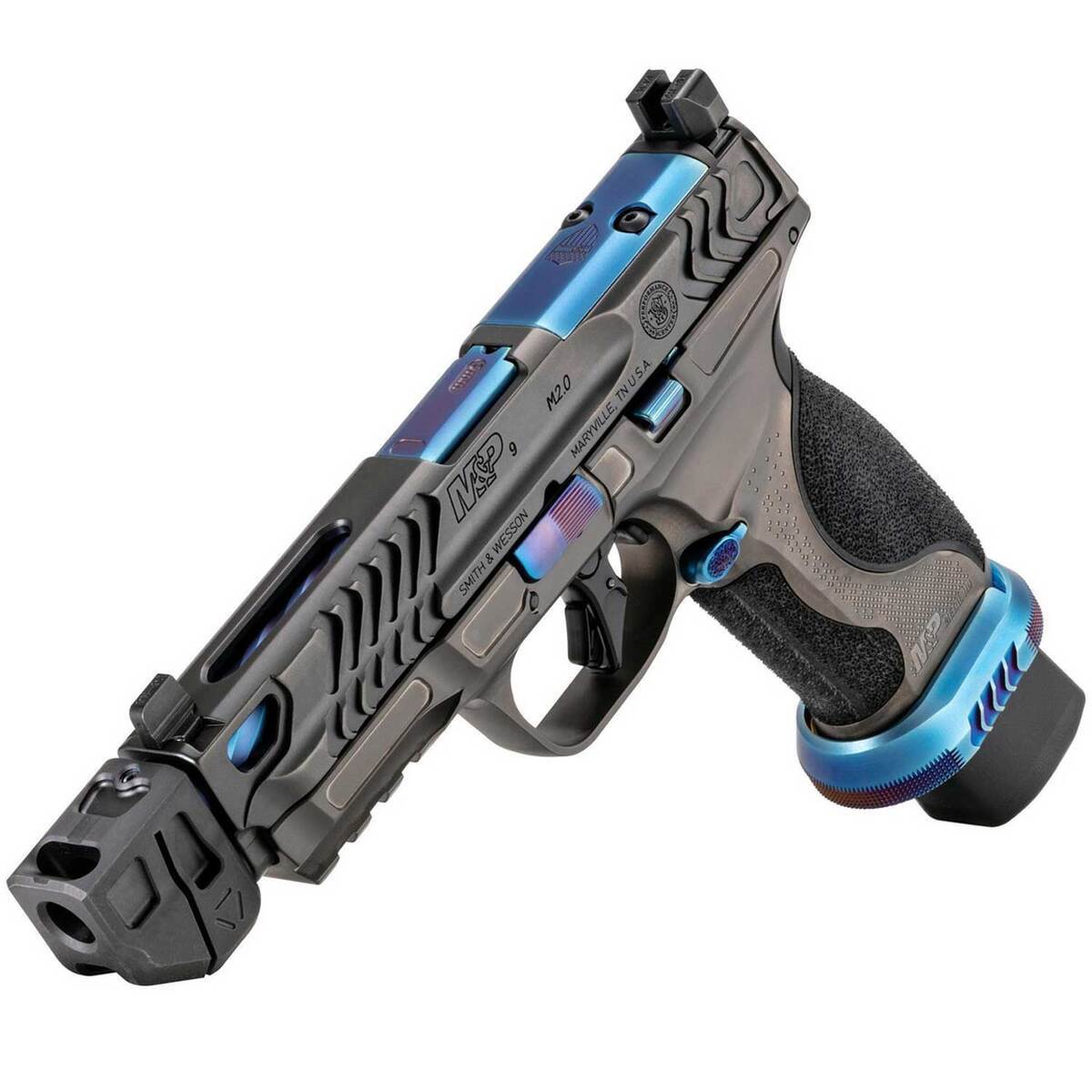 Smith & Wesson M&P 9 Metal Spec Series V 9mm Luger 4.875in Gray/Blue ...