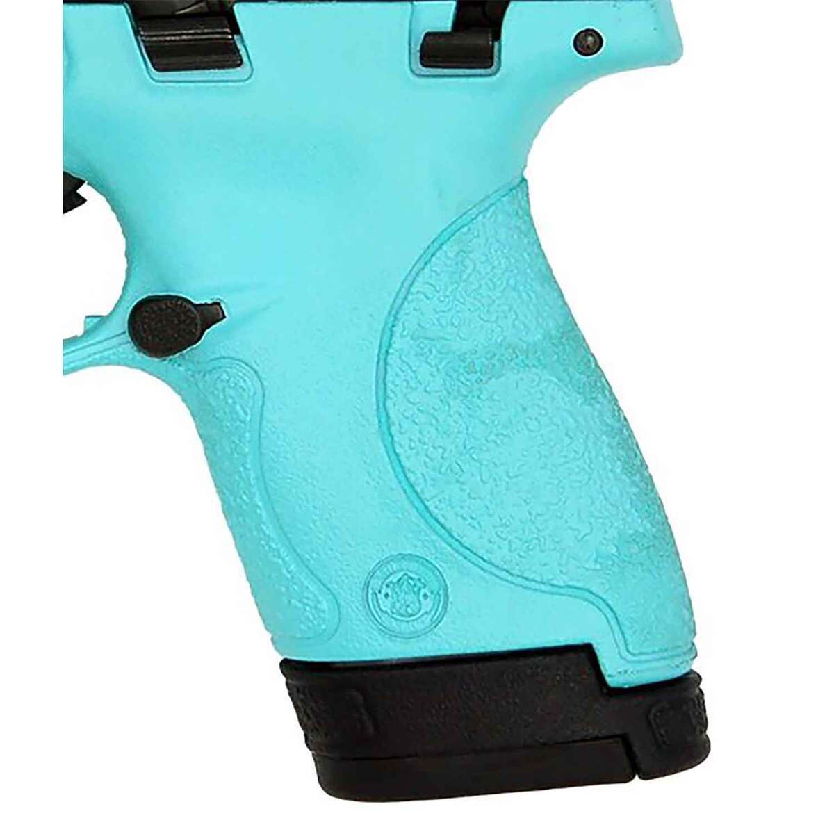 Smith & Wesson M&P 9 Shield 9mm Luger 3.1in Black/Robin's Egg Blue Pistol - 8+1 Rounds - Blue Smith & Wesson M&P 9 Shield 9mm Luger 3.1in Black/Robin's Egg Blue Pistol - 8+1 Rounds - Blue
