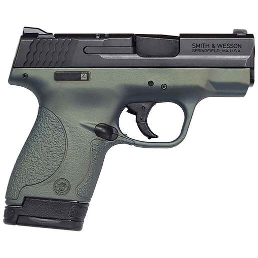 Smith & Wesson M&P 9 Shield 9mm Luger 3.1in Northern Nights Cerakote Pistol - 8+1 Rounds - California Compliant - Green Compact image