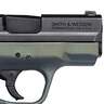 Smith & Wesson M&P 9 Shield 9mm Luger 3.1in Northern Nights Cerakote Pistol - 8+1 Rounds - California Compliant - Green