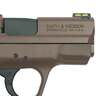 Smith & Wesson M&P 9 Shield Hi Viz 9mm Luger 3.1in FDE Pistol - 8+1 Rounds - California Compliant - Brown