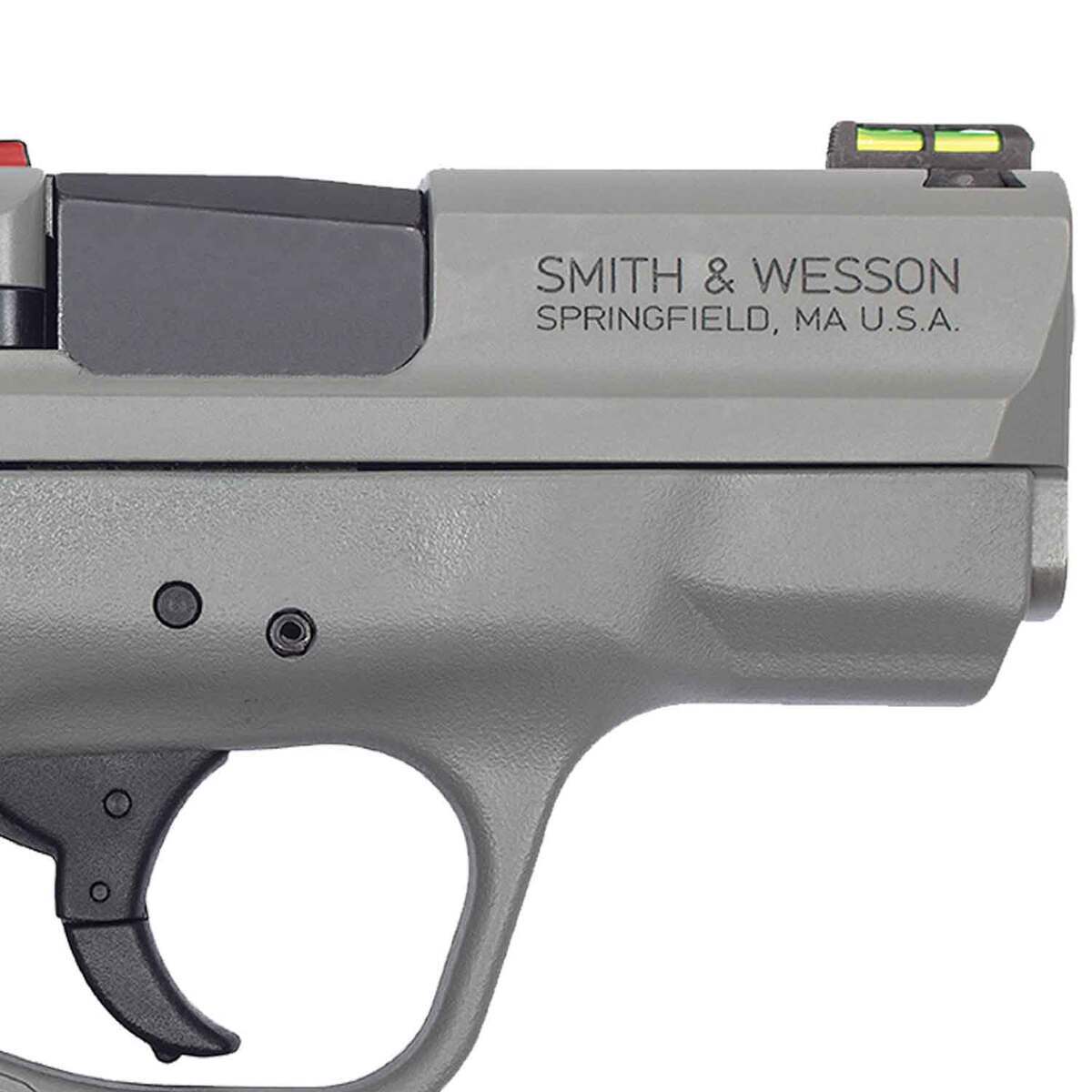 Smith & Wesson M&P 9 Shield Hi Viz 9mm Luger 3.1in Gray Cerakote Pistol - 8+1 Rounds - California Compliant - Gray Smith & Wesson M&P 9 Shield Hi Viz 9mm Luger 3.1in Gray Cerakote Pistol - 8+1 Rounds - California Compliant - Gray