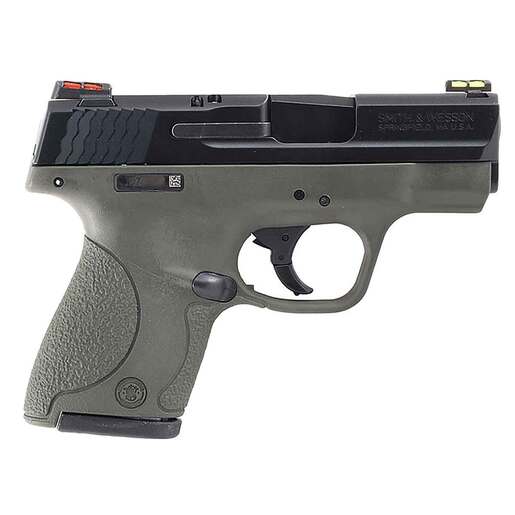 Smith & Wesson M&P 9 Shield Hi Viz 9mm Luger 3.1in OD Green Cerakote Pistol - 8+1 Rounds - California Compliant - Green Subcompact image