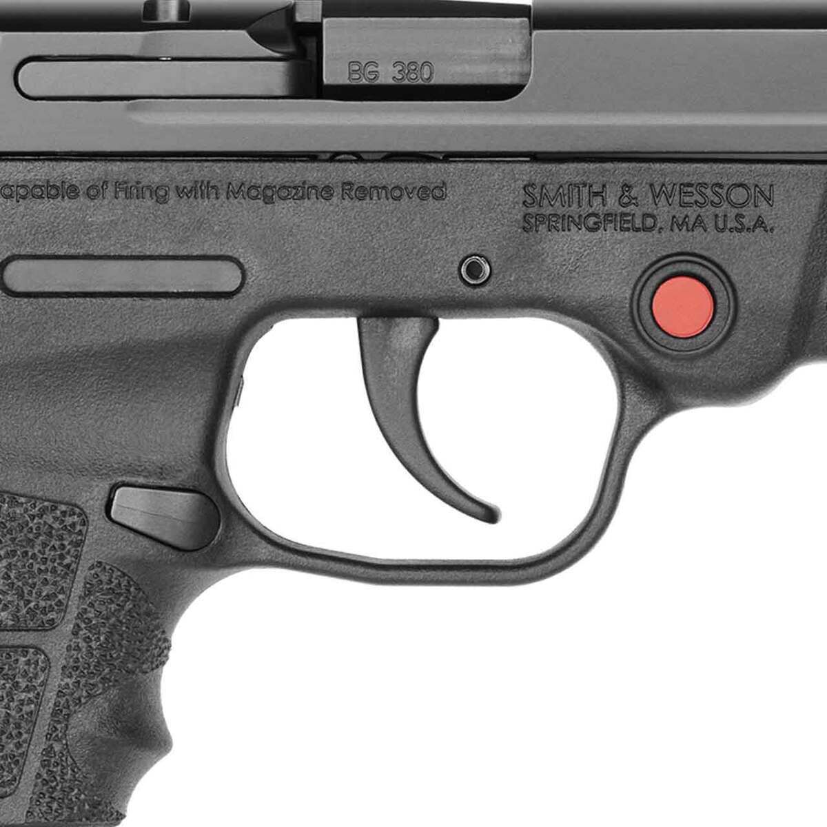 Smith & Wesson M&P Bodyguard 380 Crimson Trace 380 Auto (ACP) 2.75in Black Pistol - 6+1 Rounds - Black Smith & Wesson M&P Bodyguard 380 Crimson Trace 380 Auto (ACP) 2.75in Black Pistol - 6+1 Rounds - Black