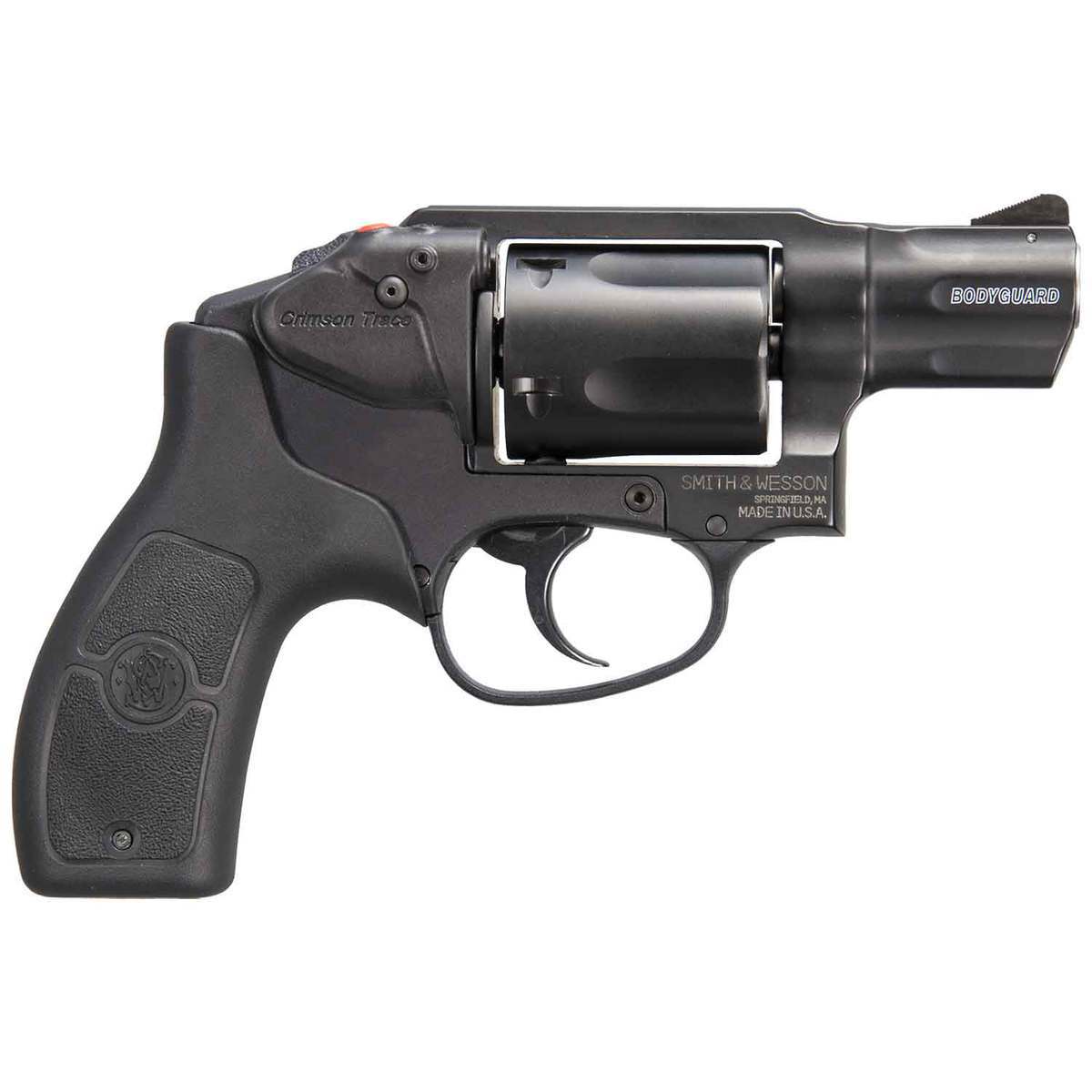 Smith & Wesson M&P Bodyguard w/ Crimson Trace Laser 38 Special 1.9in Black Stainless Steel Revolver - 5 Rounds Smith & Wesson M&P Bodyguard w/ Crimson Trace Laser 38 Special 1.9in Black Stainless Steel Revolver - 5 Rounds