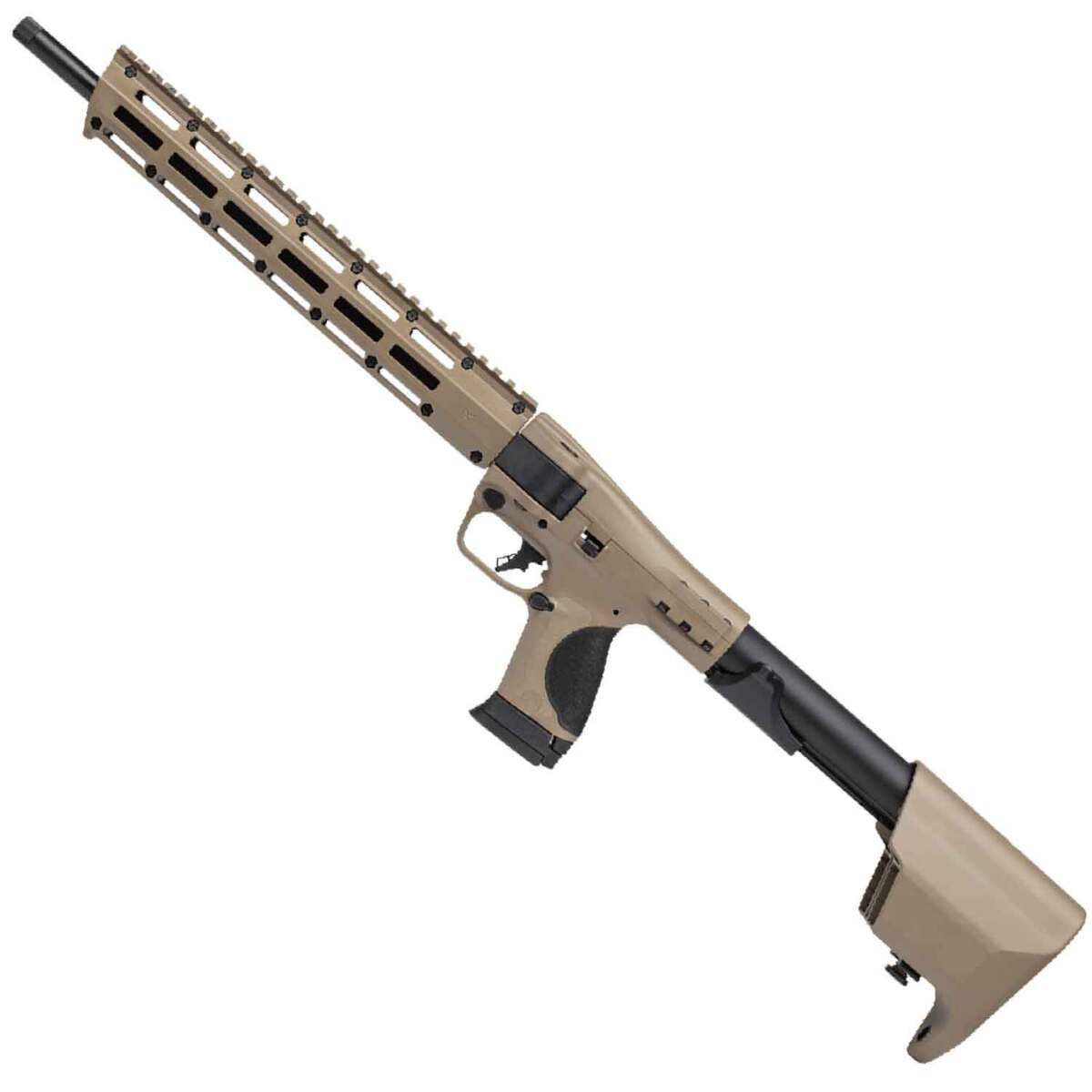 Smith & Wesson M&P FPC 9mm Luger 16.25in FDE Semi Automatic Modern Sporting Rifle - 23+1 Rounds - Brown/Black Smith & Wesson M&P FPC 9mm Luger 16.25in FDE Semi Automatic Modern Sporting Rifle - 23+1 Rounds - Brown/Black