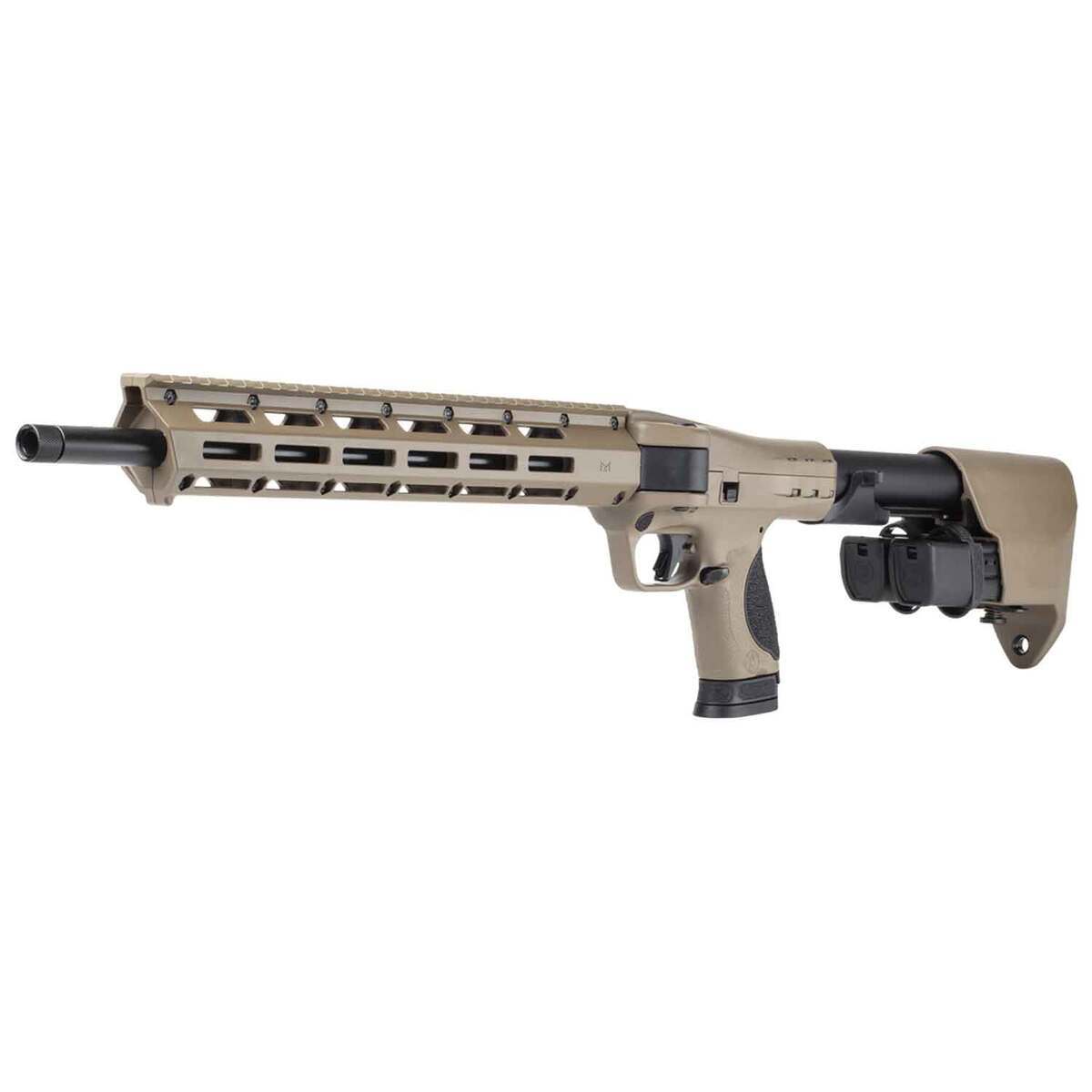 Smith & Wesson M&P FPC 9mm Luger 16.25in FDE Semi Automatic Modern Sporting Rifle - 23+1 Rounds - Brown/Black Smith & Wesson M&P FPC 9mm Luger 16.25in FDE Semi Automatic Modern Sporting Rifle - 23+1 Rounds - Brown/Black