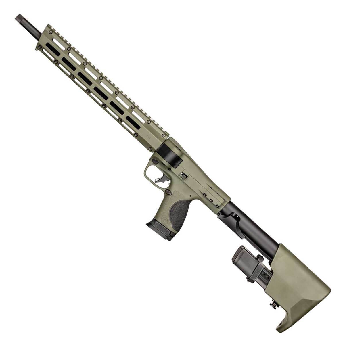 Smith & Wesson M&P FPC 9mm Luger 16.25in OD Green Semi Automatic Modern Sporting Rifle - 23+1 Rounds - Green Smith & Wesson M&P FPC 9mm Luger 16.25in OD Green Semi Automatic Modern Sporting Rifle - 23+1 Rounds - Green
