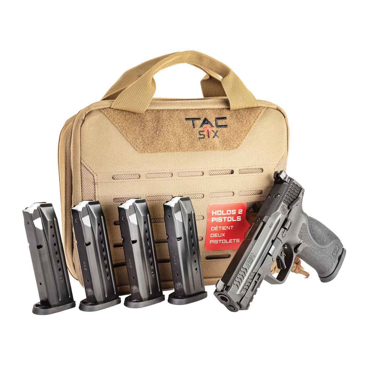 Smith & Wesson M&P M2.0 Bundle 9mm Luger 4.25in Black Armornite Pistol - 17+1 Rounds - Black Smith & Wesson M&P M2.0 Bundle 9mm Luger 4.25in Black Armornite Pistol - 17+1 Rounds - Black