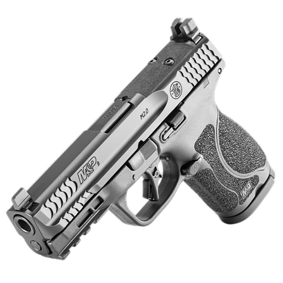 Smith & Wesson M&P M2.0 Compact 9mm Luger 4in Matte Black Pistol - 15+1 Rounds - Black Smith & Wesson M&P M2.0 Compact 9mm Luger 4in Matte Black Pistol - 15+1 Rounds - Black