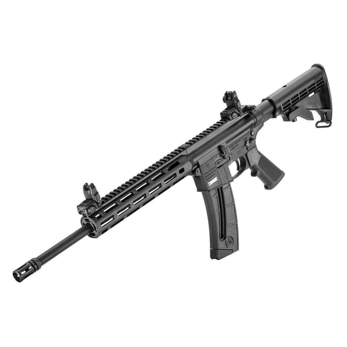 Smith & Wesson M&P15-22 Matte Black Semi Automatic Modern Sporting Rifle - 22 Long Rifle - 25+1 Rounds - Black Smith & Wesson M&P15-22 Matte Black Semi Automatic Modern Sporting Rifle - 22 Long Rifle - 25+1 Rounds - Black