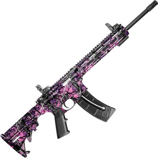 Smith & Wesson M&P15 Sport Muddy Girl Camouflage Semi Automatic Rifle - 22 Long Rifle - 16.5in - Camo image