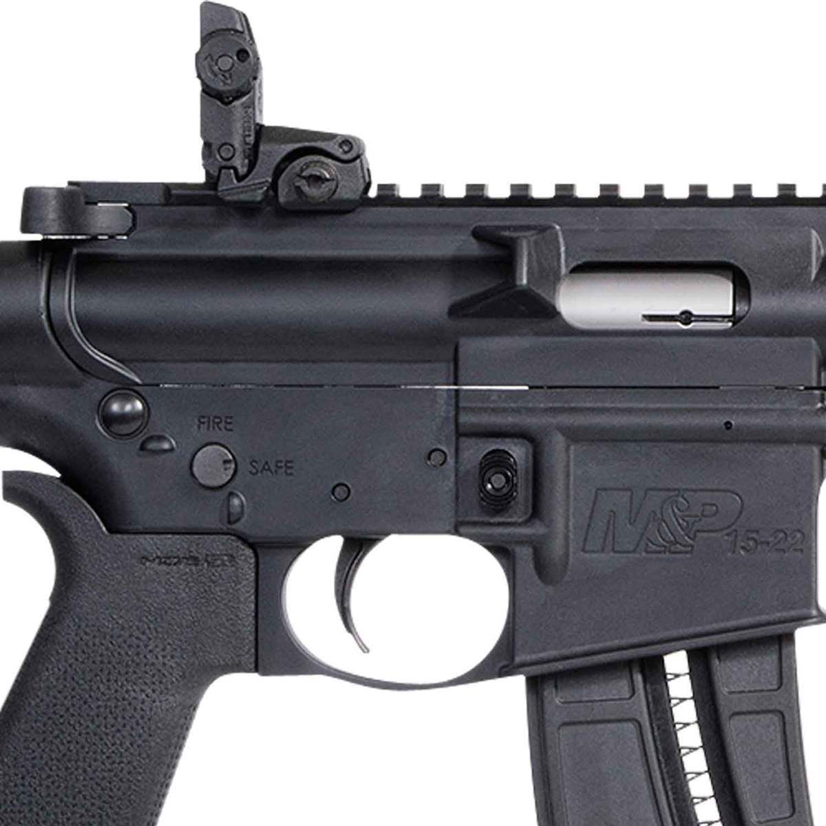Smith & Wesson M&P15-22 Sport MOE SL Black Semi Automatic Rifle - 22 Long Rifle - Black Smith & Wesson M&P15-22 Sport MOE SL Black Semi Automatic Rifle - 22 Long Rifle - Black