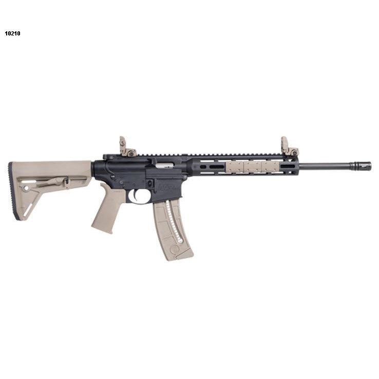 Smith & Wesson M&P 15-22 Sport 22 Long Rifle 16.5in Matte FDE/Black Semi Automatic Modern Sporting Rifle - 25+1 Rounds - Tan Smith & Wesson M&P 15-22 Sport 22 Long Rifle 16.5in Matte FDE/Black Semi Automatic Modern Sporting Rifle - 25+1 Rounds - Tan