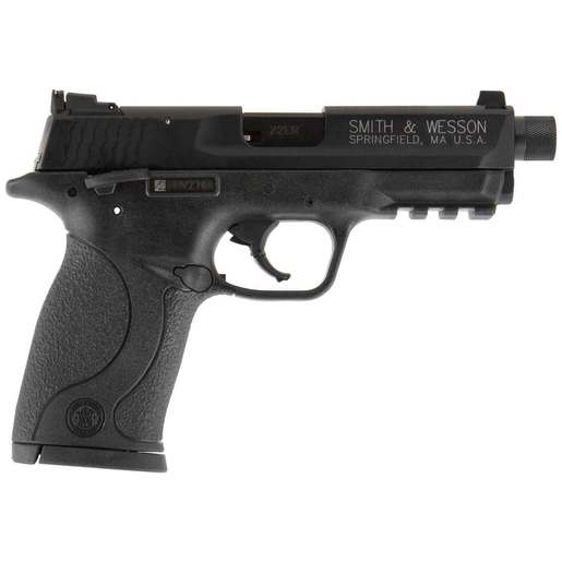 Smith & Wesson M&P22 Compact 22 Long Action 3.5in Black Armornite Pistol - 10+1 Rounds - Black Compact image