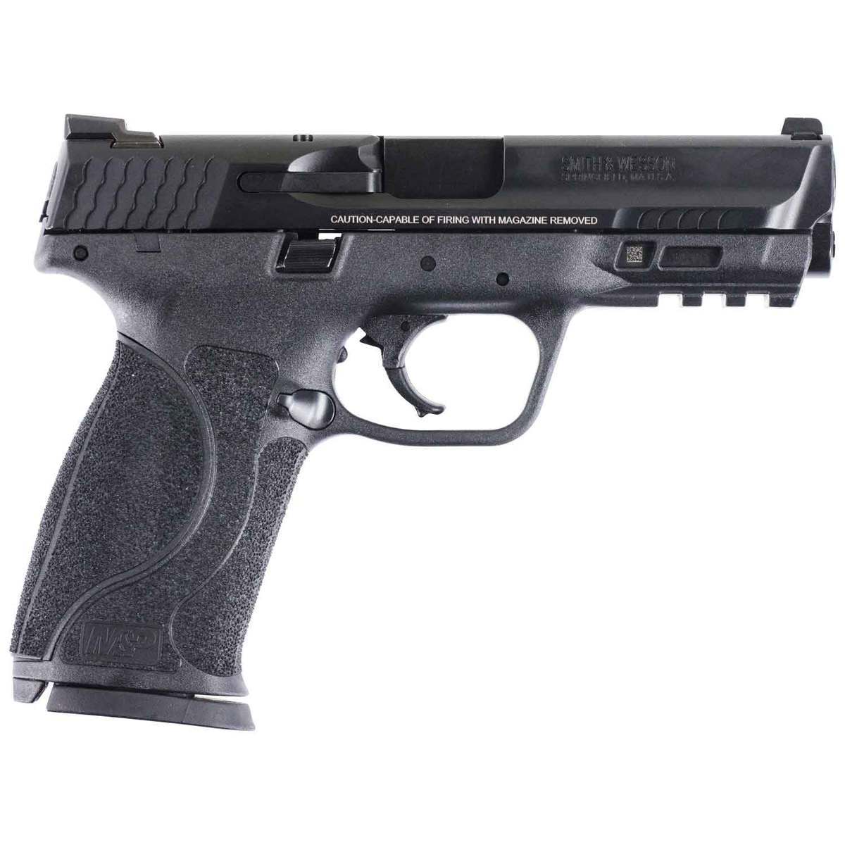 Smith & Wesson M&P9 2.0 w/Interchangeable Grips 9mm Luger 4.25in Black Pistol - 10+1 Rounds - Black Smith & Wesson M&P9 2.0 w/Interchangeable Grips 9mm Luger 4.25in Black Pistol - 10+1 Rounds - Black
