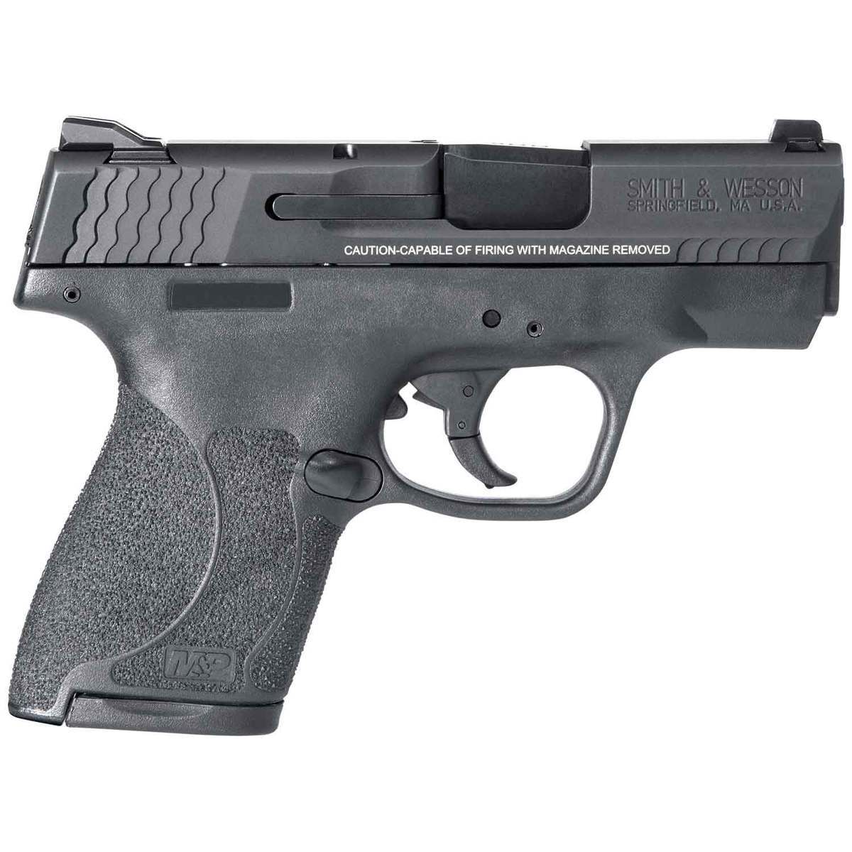Smith & Wesson M&P9 Shield M2.0 w/Manual Thumb Safety 9mm Luger 3.1in Black Pistol - 8+1 Rounds - Black Smith & Wesson M&P9 Shield M2.0 w/Manual Thumb Safety 9mm Luger 3.1in Black Pistol - 8+1 Rounds - Black