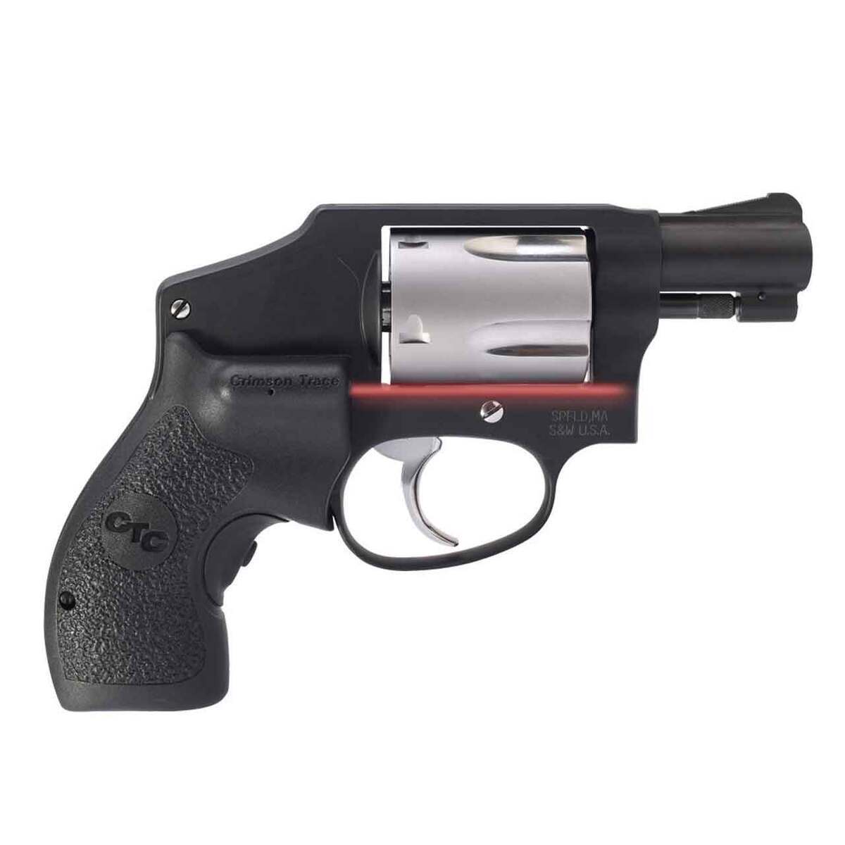 Smith & Wesson Performance Center Model 442 Crimson Trace LG-105 Lasergrips 38 S&W 1.875in Stainless Revolver - 5 Rounds Smith & Wesson Performance Center Model 442 Crimson Trace LG-105 Lasergrips 38 S&W 1.875in Stainless Revolver - 5 Rounds