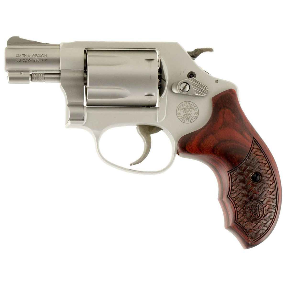 Smith & Wesson Performance Center Model 637 Enhanced Action 38 Special +P 1.875in Matte Silver Revolver - 5 Rounds Smith & Wesson Performance Center Model 637 Enhanced Action 38 Special +P 1.875in Matte Silver Revolver - 5 Rounds