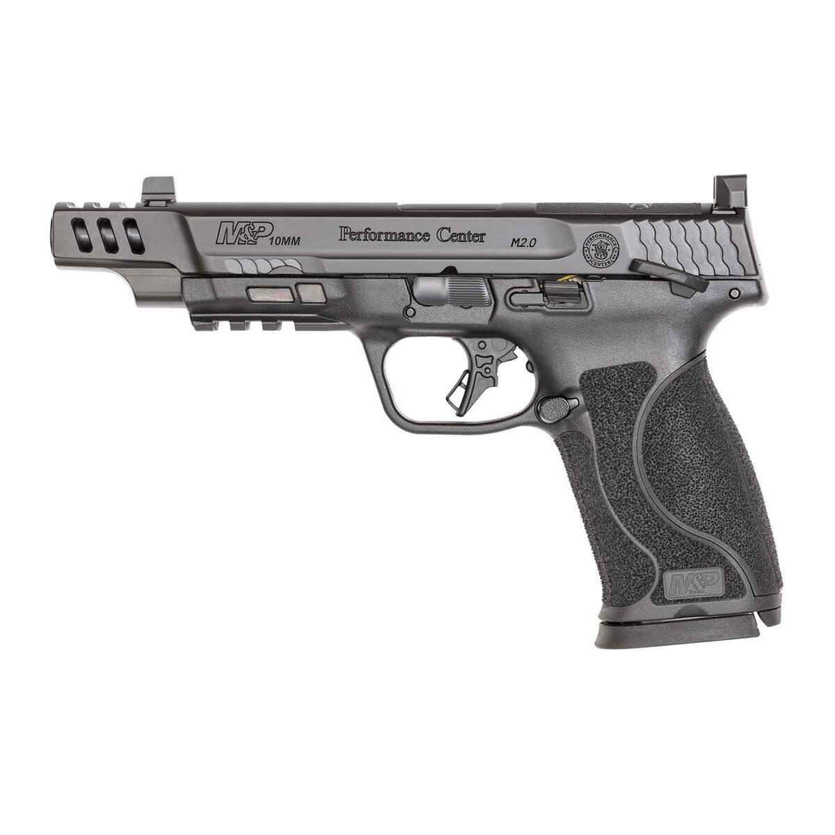 Smith & Wesson Performance Center M&P 10mm M2.0 10mm Auto 5.6in Stainless Steel w/ Armornite Pistol - 15+1 Rounds - Black Smith & Wesson Performance Center M&P 10mm M2.0 10mm Auto 5.6in Stainless Steel w/ Armornite Pistol - 15+1 Rounds - Black