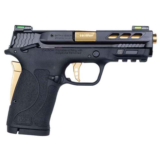Smith & Wesson Performance Center M&P 380 Shield EZ 380 Auto (ACP) 3.8in Black/Gold Pistol - 8+1 Rounds - Black Subcompact image