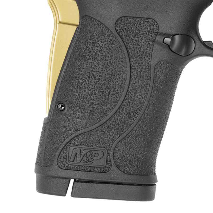 Smith & Wesson Performance Center M&P 380 Shield EZ 380 Auto (ACP) 3.8in Black/Gold Pistol - 8+1 Rounds - Black Smith & Wesson Performance Center M&P 380 Shield EZ 380 Auto (ACP) 3.8in Black/Gold Pistol - 8+1 Rounds - Black