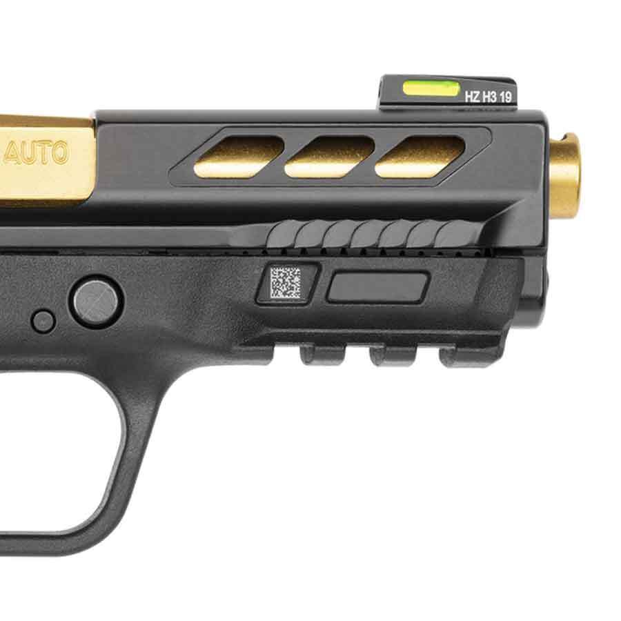 Smith & Wesson Performance Center M&P 380 Shield EZ 380 Auto (ACP) 3.8in Black/Gold Pistol - 8+1 Rounds - Black Smith & Wesson Performance Center M&P 380 Shield EZ 380 Auto (ACP) 3.8in Black/Gold Pistol - 8+1 Rounds - Black