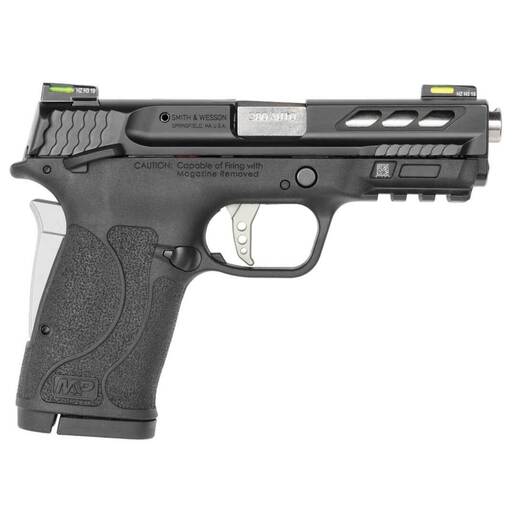 Smith & Wesson Performance Center M&P 380 Shield EZ 380 Auto (ACP) 3.8in Black/Silver Pistol - 8+1 Rounds - Subcompact image
