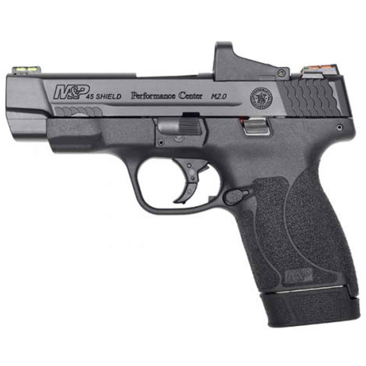 Smith & Wesson Performance Center M&P 45 Shield M2.0 Optics Ready 45 Auto (ACP) 4in Black Stainless Pistol - 7+1 Rounds Smith & Wesson Performance Center M&P 45 Shield M2.0 Optics Ready 45 Auto (ACP) 4in Black Stainless Pistol - 7+1 Rounds