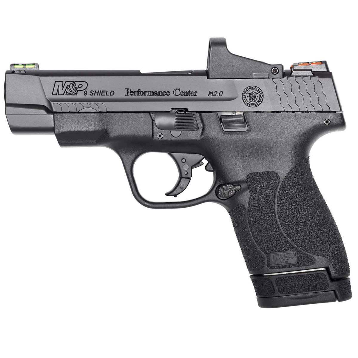 Smith & Wesson Performance Center M&P 9 Shield M2.0 Optics Ready 9mm Luger 4in Matte Black Pistol - 8+1 Rounds Smith & Wesson Performance Center M&P 9 Shield M2.0 Optics Ready 9mm Luger 4in Matte Black Pistol - 8+1 Rounds