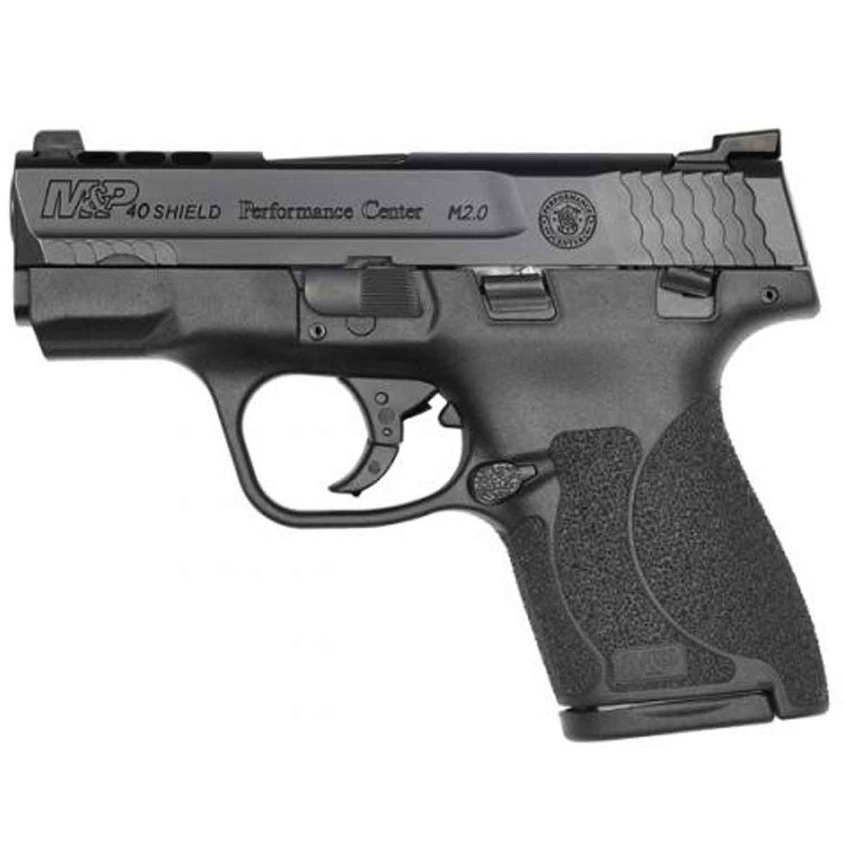 Smith & Wesson Performance Center Ported M&P 40 Shield M2.0 Tritium Night Sights 40 S&W 3.1in Stainless Black Pistol - 7+1 Rounds Smith & Wesson Performance Center Ported M&P 40 Shield M2.0 Tritium Night Sights 40 S&W 3.1in Stainless Black Pistol - 7+1 Rounds