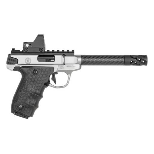 Smith & Wesson Performance Center SW22 Victory Target Model Carbon Fiber Target Barrel Red Dot Sight 22 Long Rifle 6in Stainless Pistol - 10+1 Rounds image