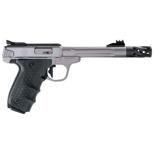Smith & Wesson Performance Center SW22 Victory Target Model Fiber Optics Sights 22 Long Rifle 6in Stainless Pistol - 10+1 Rounds image