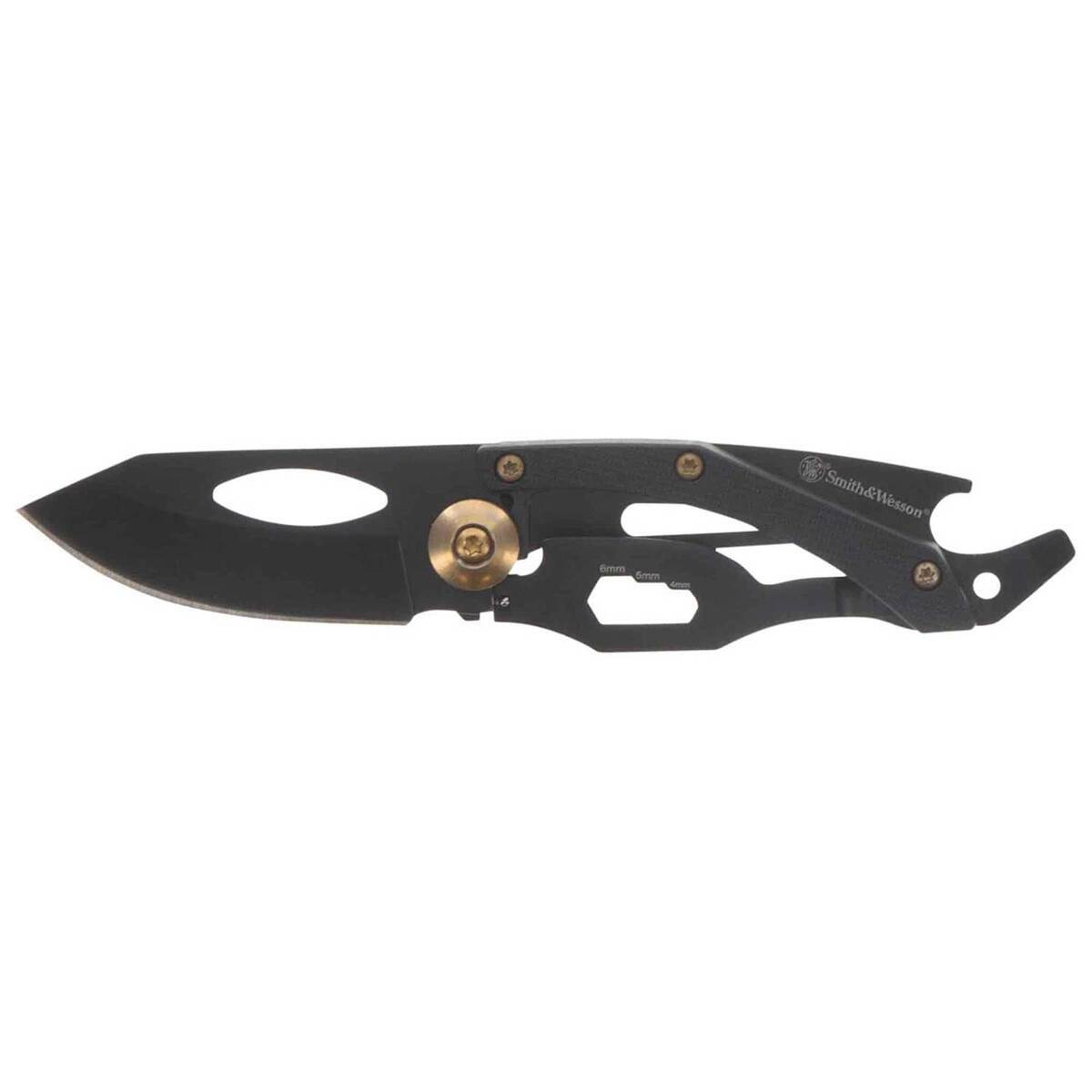 Smith & Wesson Pocket Multi-Tool 2 inch Folding Knife - Black Smith & Wesson Pocket Multi-Tool 2 inch Folding Knife - Black