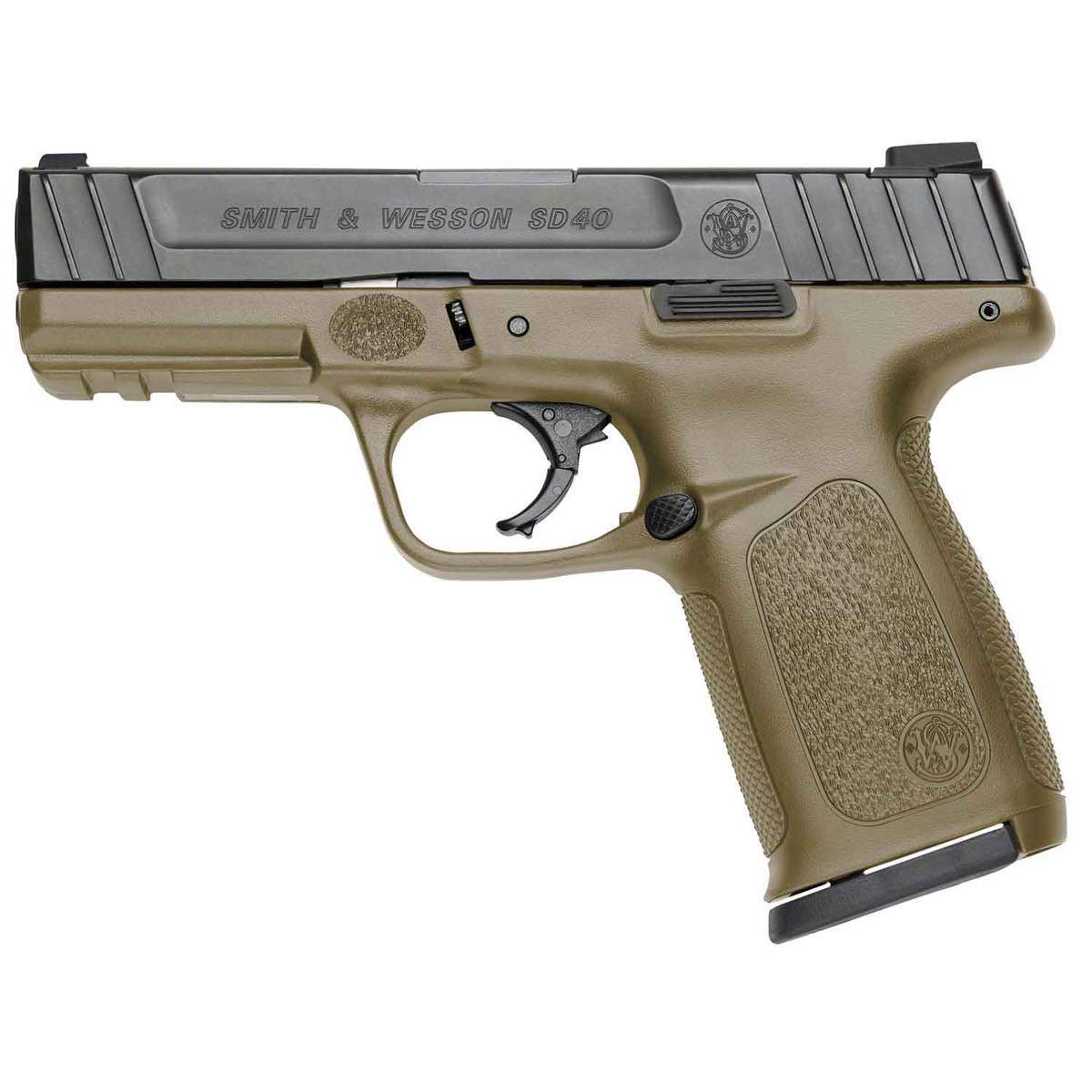 Smith & Wesson SD40 40 S&W 4in FDE Pistol - 14+1 Rounds - Brown Smith & Wesson SD40 40 S&W 4in FDE Pistol - 14+1 Rounds - Brown