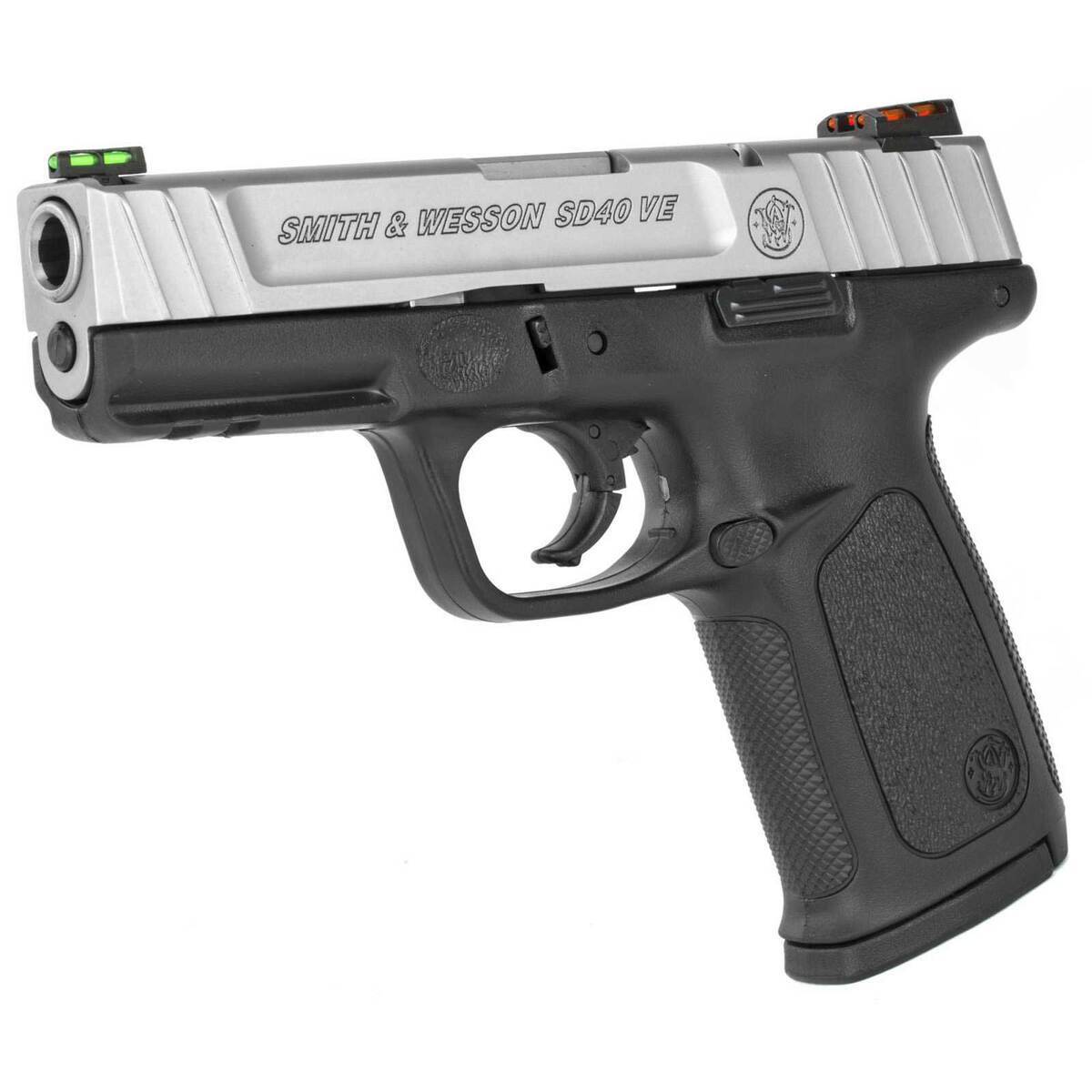 Smith & Wesson SD40 VE 40 S&W 4in Stainless Pistol - 10+1 Rounds - California Compliant - Black Smith & Wesson SD40 VE 40 S&W 4in Stainless Pistol - 10+1 Rounds - California Compliant - Black