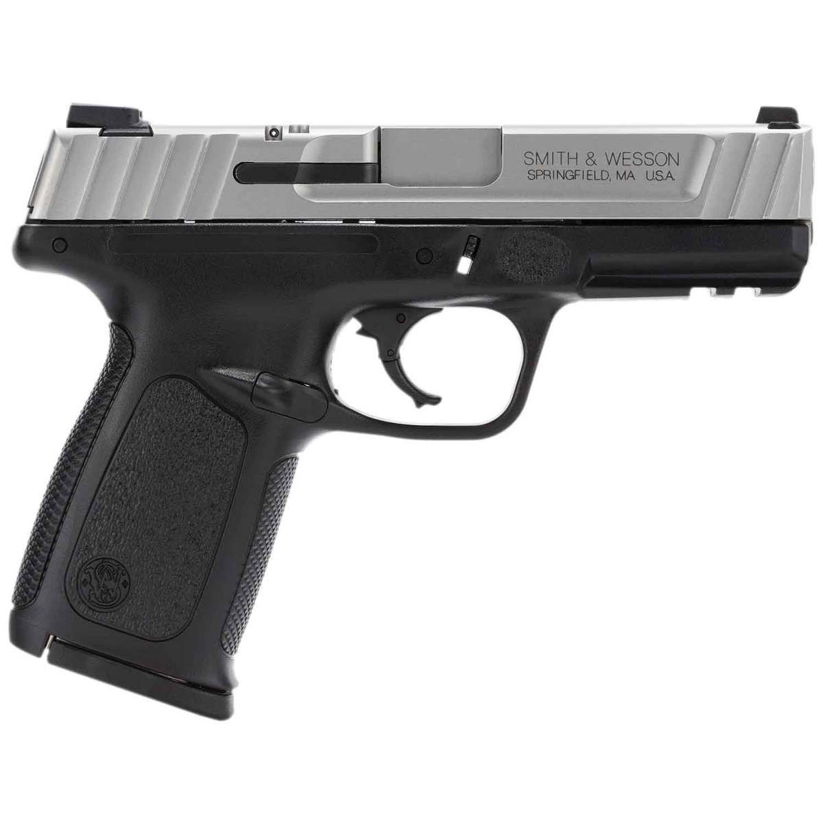 Smith & Wesson SD40 VE 40 S&W 4in Stainless/Black Pistol - 10+1 Rounds - California Compliant - Black Smith & Wesson SD40 VE 40 S&W 4in Stainless/Black Pistol - 10+1 Rounds - California Compliant - Black